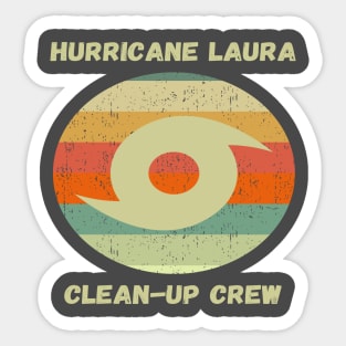 Hurricane Laura Clean-Up Crew Sticker